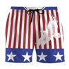 Herren Strandshorts USA Flagge 3D Druck Lustige Tiere Grafik Surfing Boardshorts Lässige Sommerferien Sportshorts Badeshorts Jungen