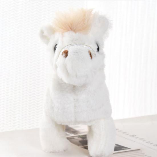 Electric Plush Horse Toy with Sound Kids Walking Interactive Horse Plushie Toddlers Boys Girls Educational Simulation Stuffed Animal Toy