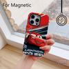 Cars Lightning McQueen 95 Phone Case for iPhone 17 16 15 14 13 12 11 Pro Max Plus Air Luxury Magnetic Double-layer Back Cover