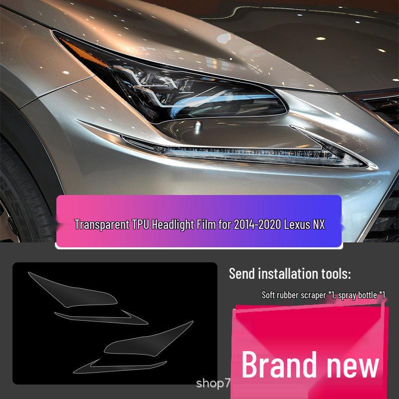 Transparent Smoked Protective Headlight Film for Lexus CT200, ES, RX, UX, IS, NX, LX
