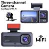 2/3Lens Dash Cam for Cars Camera 1080P WIFI APP Video Recorder Rear View Camera for Vehicle Car DVR Black Box Car accessories