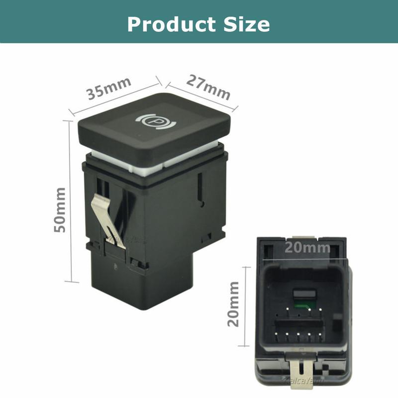 High Quality Handbrake Button Switch Car Accessories Parking Brake Switch Button For VW Passat B6 2006-2011 R36 C6 CC 0927225C