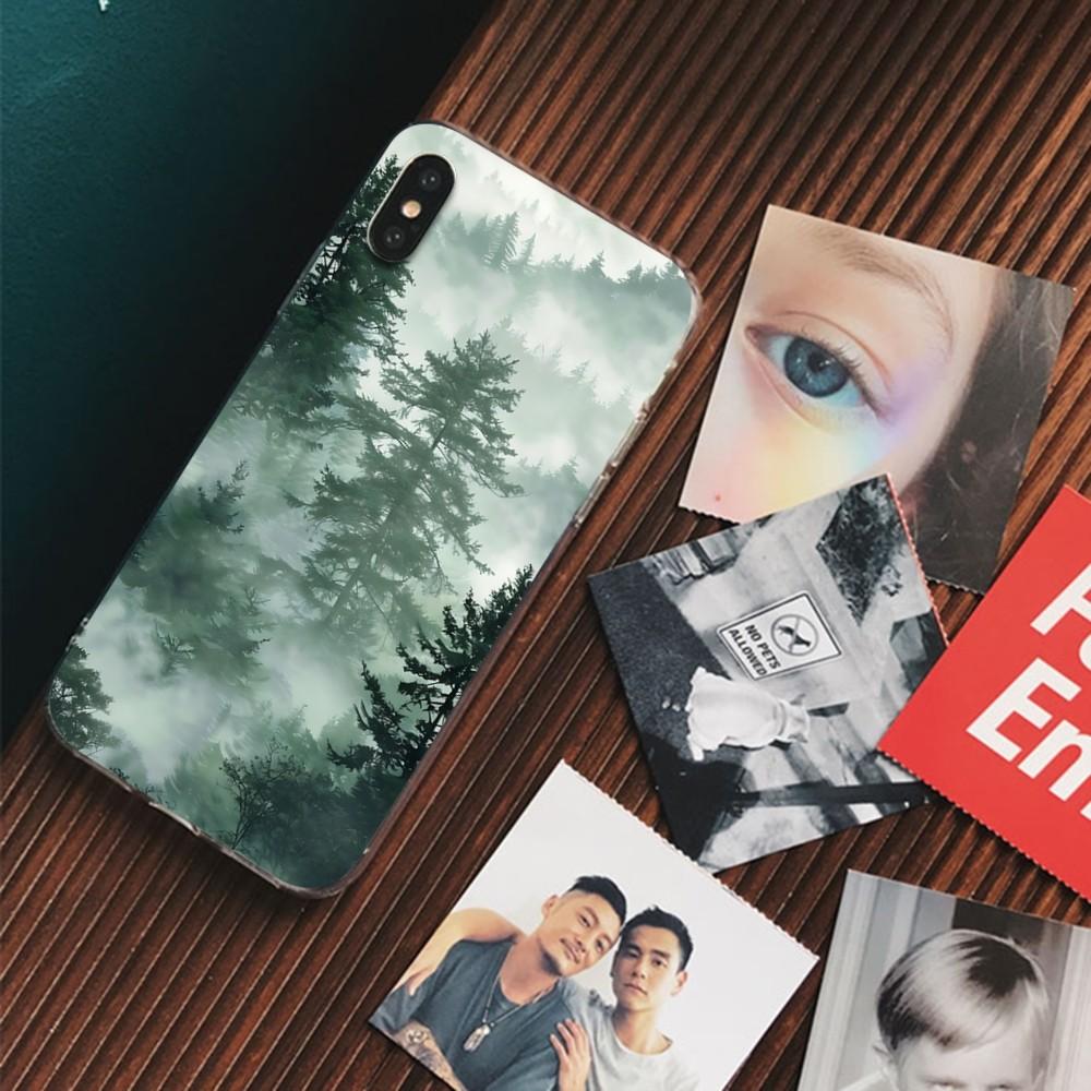 

Forest Landscape Phone Case For IPhone 16 15 14 13 12 Mini 11 Pro XS Max X XR SE 6 7 8 Plus Soft Silicone Cover iPhone 14 plus