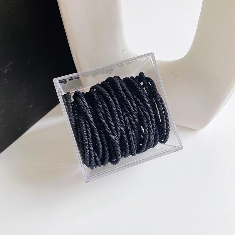 Barrel 100 Basic Seamless Hair Ring Thread Non-slip Head Rope High Ponytail Hair Rope Rubber Band