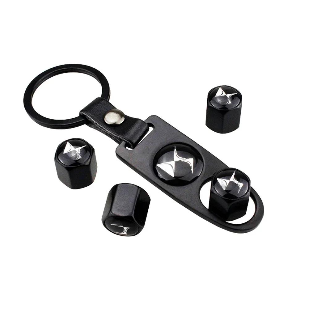 Car Anti-Dirty Tyre Valve Stem Caps for Citroen DS Emblem C4 Cactus Berlingo C3 C-ELYSEE Wheel Air Valve Styling Decoration