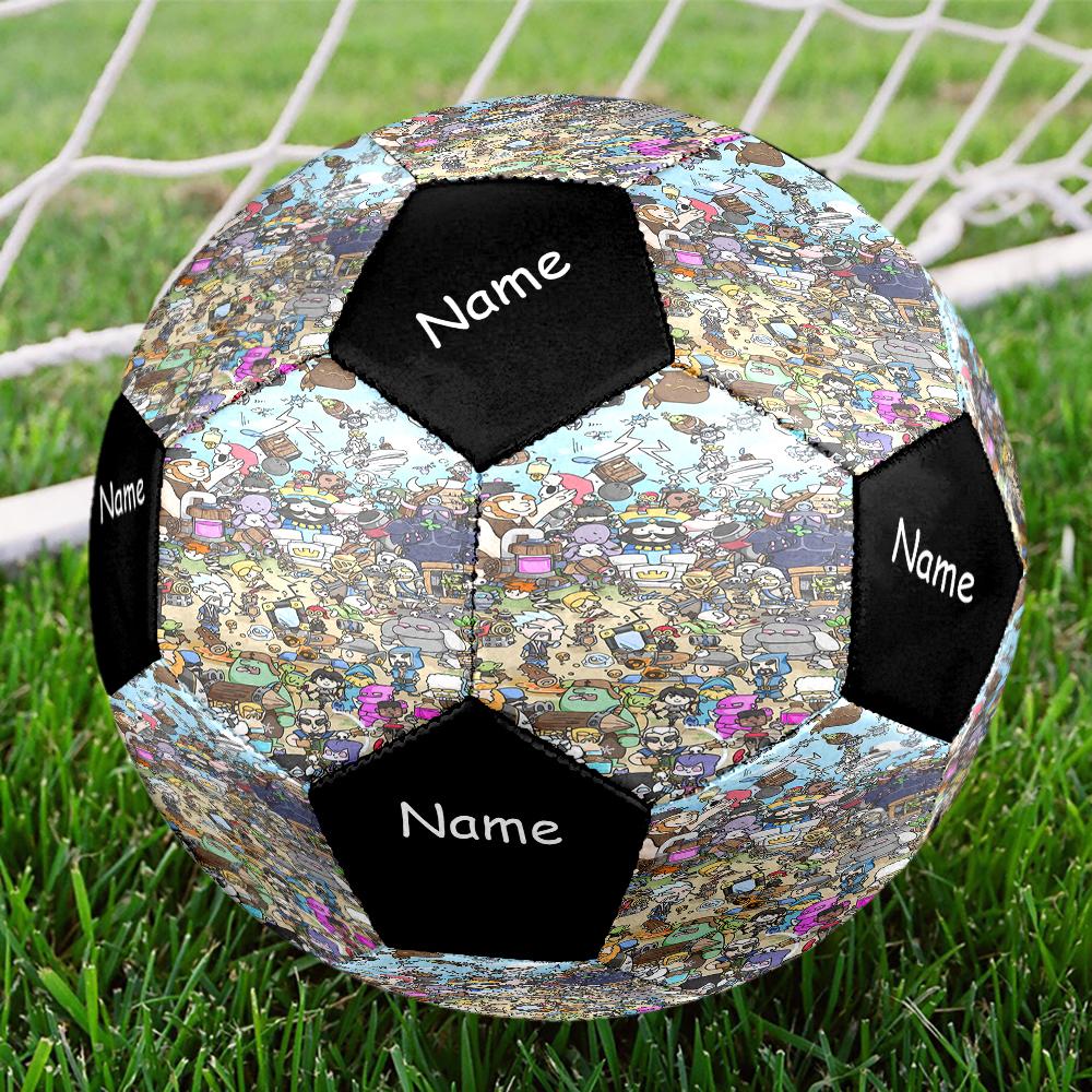 Custom Name Clash Royale Theme Size 5 Soccer Ball, Suitable for Both Indoor and Outdoor Matches, a Gift Suitable for Everyone.