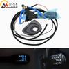 Blue LED Black Cover 45186-06210-C0 + Cruise Control Switch 84632-34011 84632-0F010 For Toyota Steering Wheel Cover