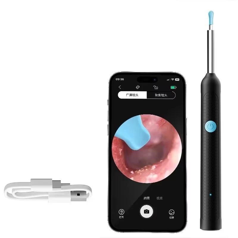 Smart Visual Ear Cleaner Set With Camera 1080P Ear Sticks Ear Wax Removal Tool Wifi Connection Hd Led Lights Earpick Endoscope