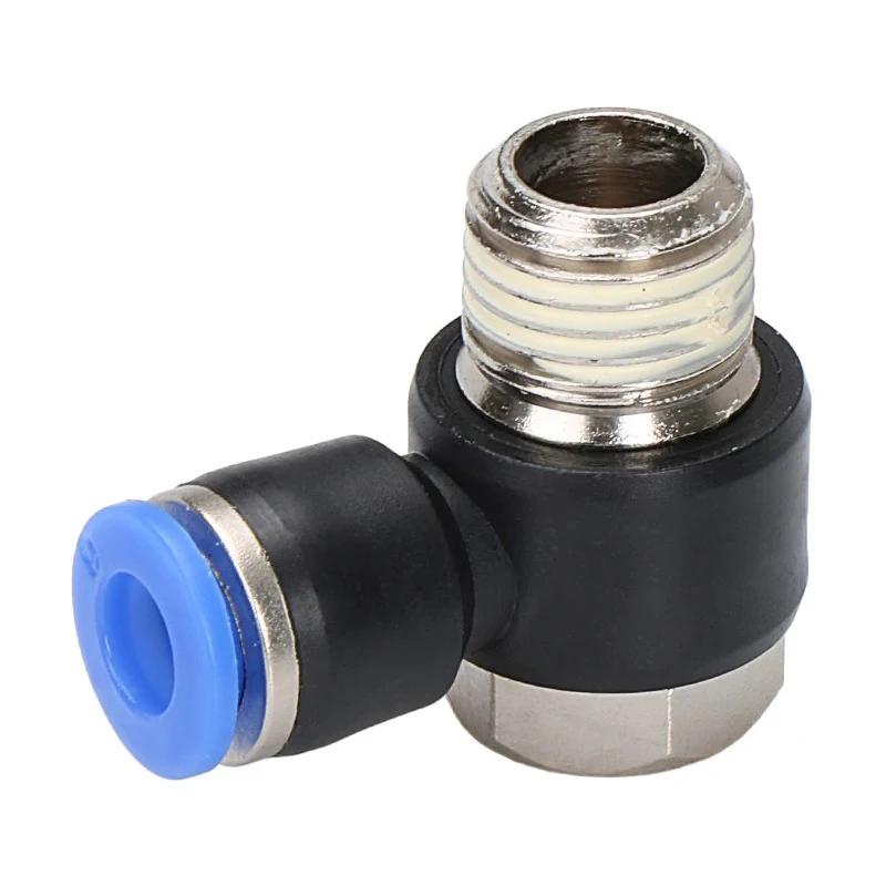 20PCS PH elbow outer hexagon pneumatic quick connector water pipe hose connector 1/8"1/2 3/8 1/4 BSPT