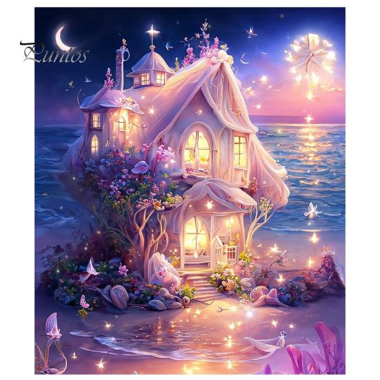 

5D пейзаж Алмазная мозаика с лесным потоком, узор для повышения креативности, снижения стресса, мозаика, алмазная вышивка, украшение для дома, сделай сам, подарок E