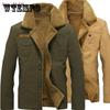 Winter Herrenjacke Pilot Warme Baumwolljacke Herren Pelzkragen Militärische Taktische Jacke