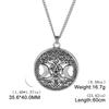 My Shape Tree of Life Pendants Necklace Triple Moon Goddess Pentacle Necklaces Women Men Religious Wiccan Amulet Jewelry Gifts