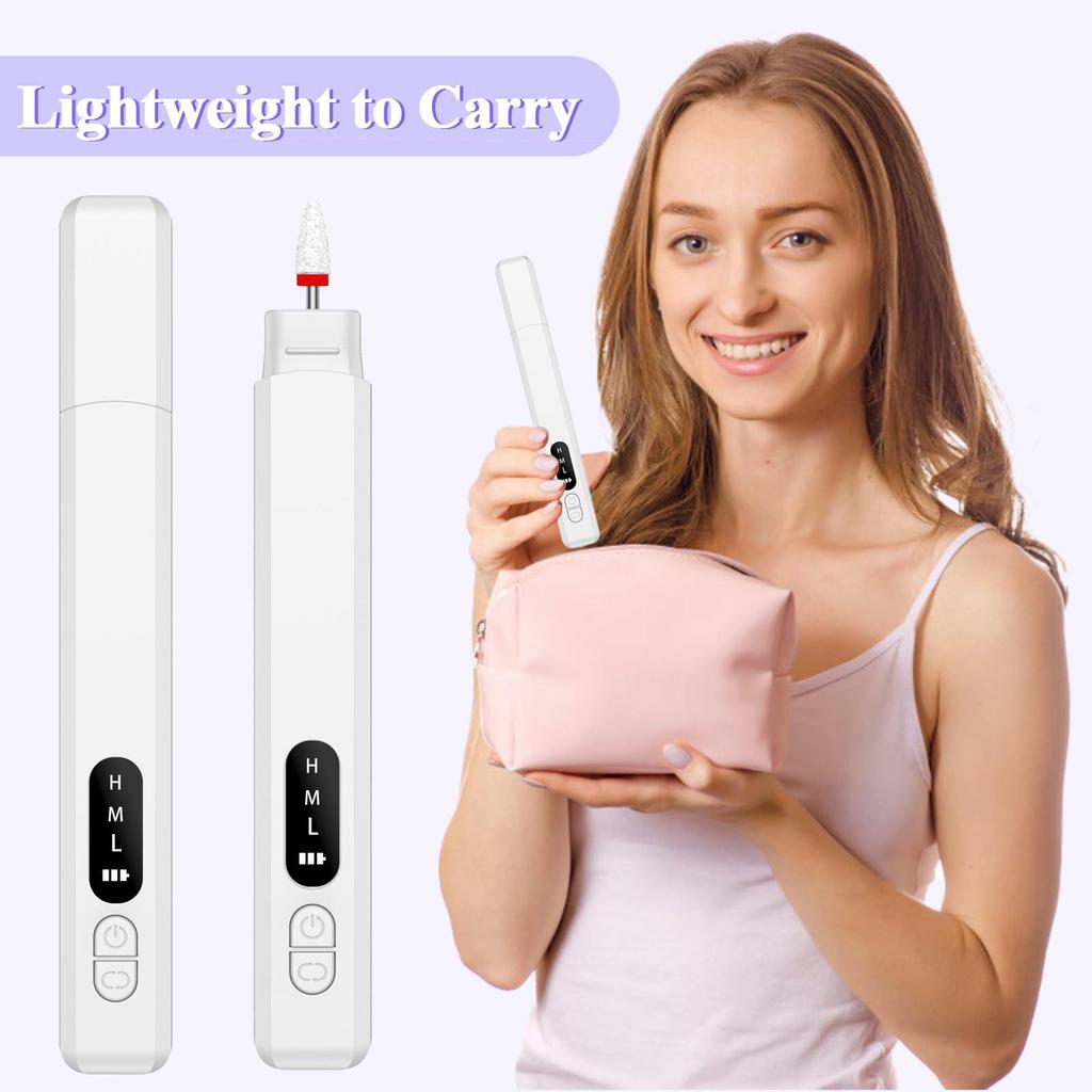 Portable Electric Nail Care Grinder - Wireless Nail Polishing Pen