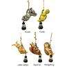 Outdoor Garden Lantern Solar Powered Animals Climbing Ropes Lantern Decorative Animal Shape Lantern for Balcony Patio Courtyard