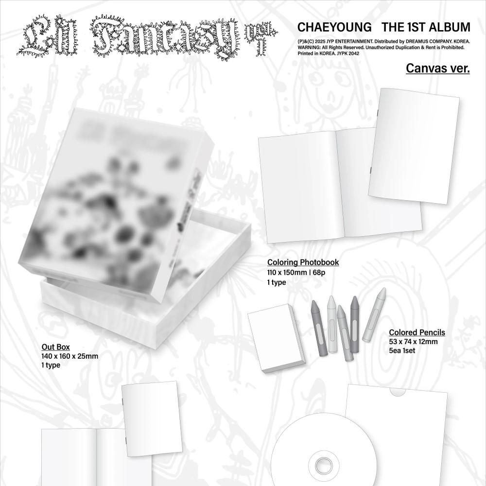 (PRE-ORDER)CHAEYOUNG (TWICE) - [LIL FANTASY VOL.1] 1st Album CANVAS Version