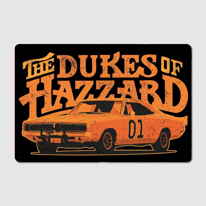 

The Dukes of Hazzard General Lee Metal Tin Sign Truck Indoor and Outdoor Home Bar Coffee Kitchen Wall Decoration 20x30cm（7.8x11.8inch）