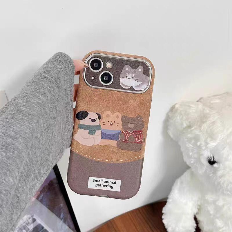 Sweater Puppy for iPhone16promax Apple 17 Mobile Phone Case Autumn and Winter Protective Case Huawei Mate70