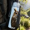 1PC Dark Owl Wild Bird Animal Print 750ml Color Plastic Sports Water Bottle Leakproof Flip Straw Lid Suitable for Sports Office Home Use