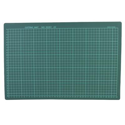 Office Schoole Stationary Cutting Gridline Sewing Mat Anti Skid Board(A3 Single Face Green)