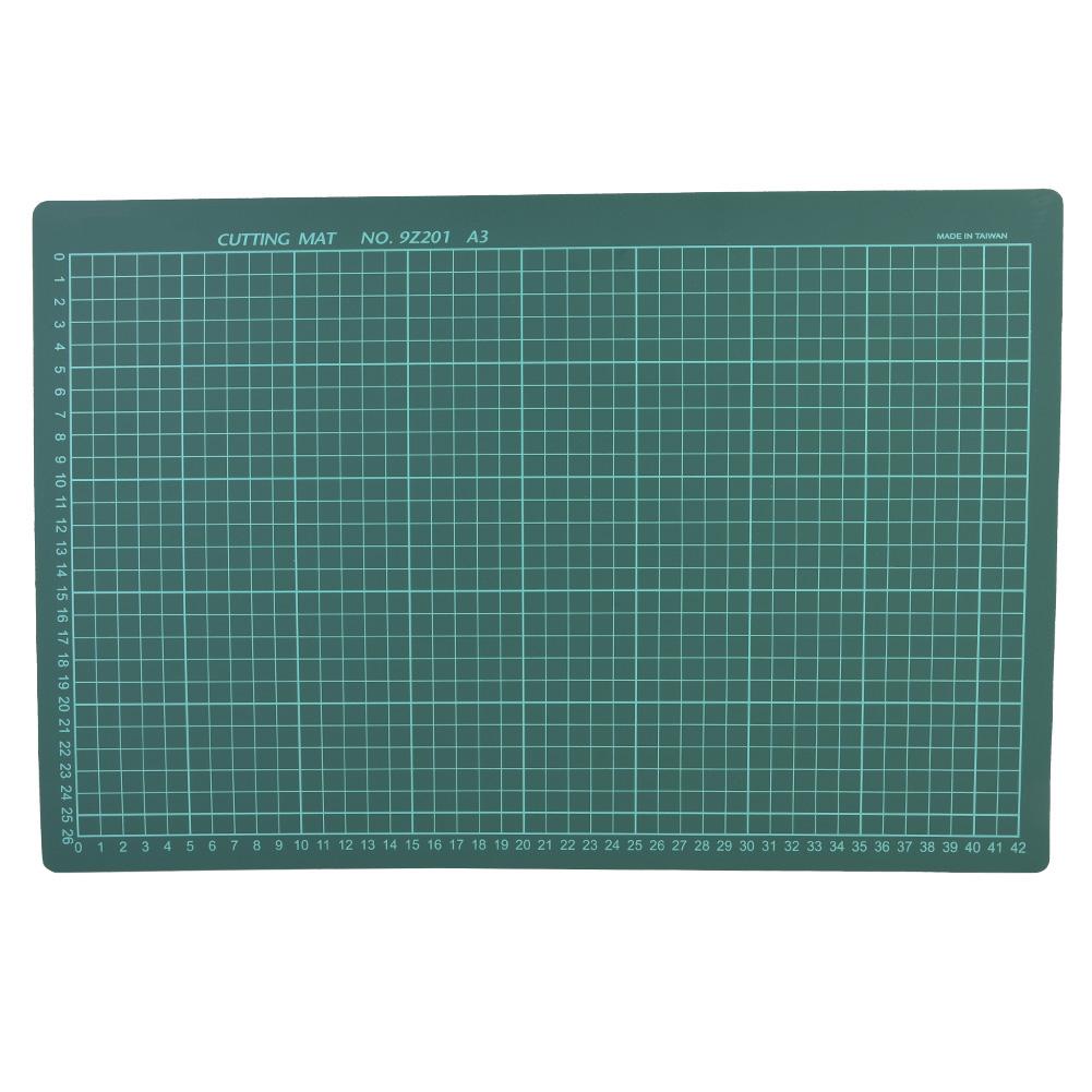 

Office Schoole Stationary Cutting Gridline Sewing Mat Anti skid Board(A3 Single Face Green) A4
