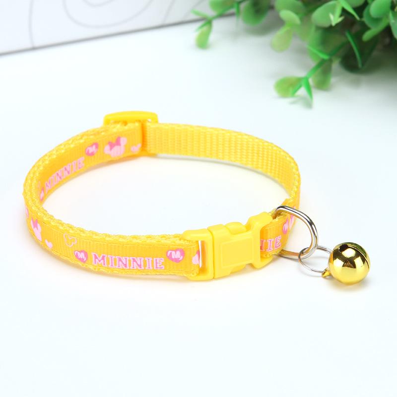 Pet Cartoon Collar with Bell for Cats and Dogs