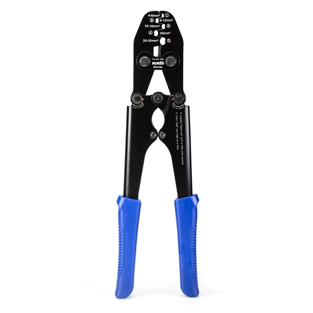 

IWISS Terminal Crimping Compatible with IWS-5100A Open-Type Pliers, 4.0-30.0mm²