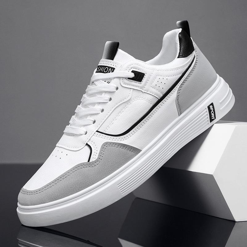 Men's Shoes New Autumn White Shoes Trendy Versatile Board Shoes Youth Leisure Sports Trendy Shoes Men