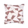Ins Nordic Style Rose Gold Pink Geometric Square Pillow Cushion Cover