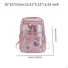 Clear Backpack Bookbag Gifts Waterproof Sturdy Kids Schoolbag PVC Transparent for Outdoor