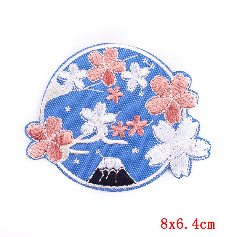 Punk Heart Embroidery Patch Iron On Patches For Clothing Thermoadhesive Patches On Clothes Waves Applique/Patches On Clothes