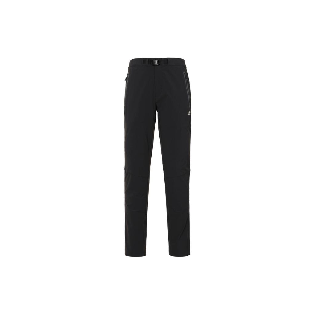 Adidas Knitted Sweatpants Men's Black Moderate Straight Fit Pants H13784