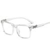 Classic Non-prescription Clear Lens Eyeglasses for Men andWomen Thick Square Frame Eyewear Wuhaoyueshangmao