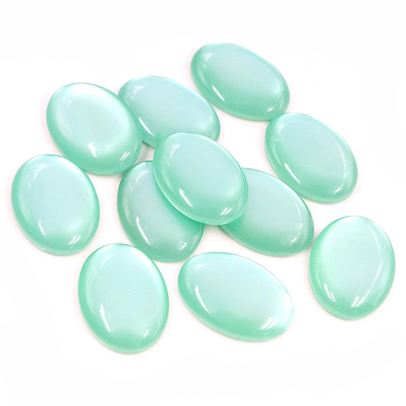 New Fashion 10pcs 18x25mm Mix Color Flat Back Resin Cabochons Cameo