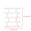 1/12 Miniature Dollhouse Bookshelf White Shelf Rack 1:12 Scale Doll House Furniture Bookcase Living Room Scene Decor Diy Craft