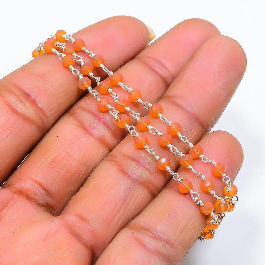 

Citrine Gemstone Handmade 925 Sterling Silver Jewelry Necklace 20 GK-5446