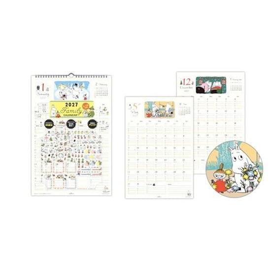 Hallmark Moomin 2027 Calendar Wall Hanging Family Stickers 853136