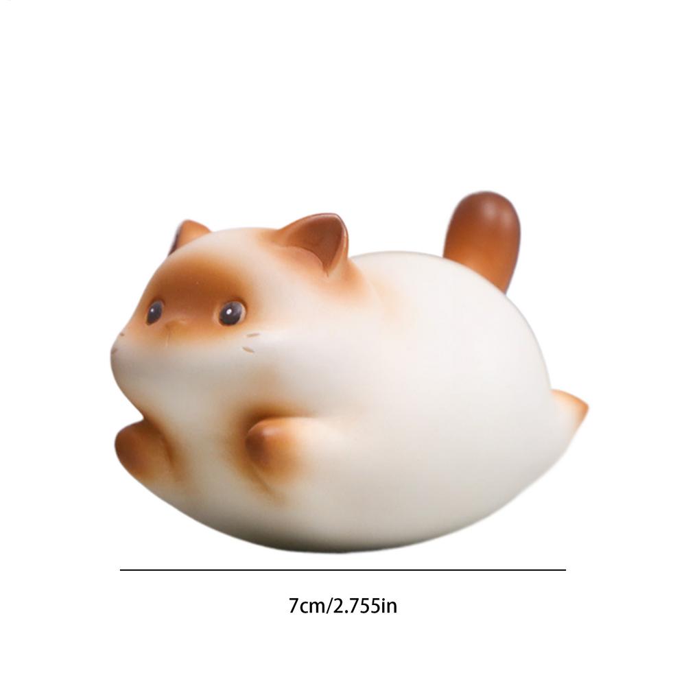 

Tiny Cat Figurines Funny Rocking Animal Decor Cat Figurines For Desk Accessories For Home Bedroom Living Room Office School