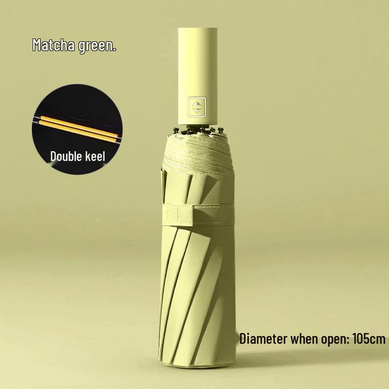 Hongye Automatic 3-Fold UV Sun & Rain Umbrella