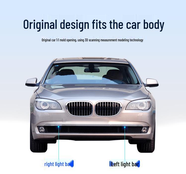 Manshi Electroplated Front Bumper Strip for BMW F02: Fits 730Li, 740Li, 750Li