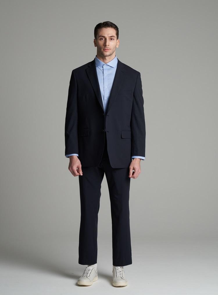 Comspace1980 [M~5Xl] Basic Single Setup Blazer [Navy]