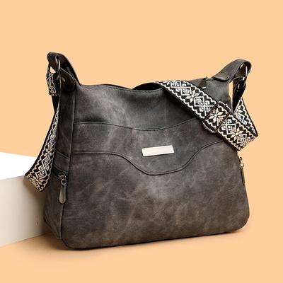 Nuova borsa da donna borsa a tracolla grande capacità borsa da mamma casual borsa a spalla versatile borsa a spalla in pelle morbida