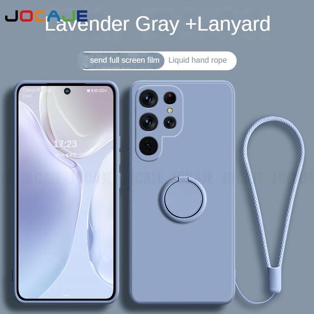 Жидкий силиконовый ремешок с кольцом-подставкой — фото 9