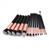 14-Piece Black Makeup Brush Set – Includes Eyeshadow & Blush Brushes with Soft Bristles