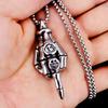 Necklace Hip Hop Versatile Skull Gesture Men and Women Casual Couple Pendant