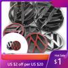 VW GTI GOLF Ventilkappensets 2026 Heiß Volkswagen VW Heiß Antennen 1 Stück 561.583.690 Volkswagen 150mm 100mm Auto Logo Fronthaube Ho