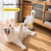 Cat Funny Cat Stick Steel Wire Long Pole Feather Cute Cat Toy Kitten Fishing Rotating Self-pleasure Relief Pet Toy