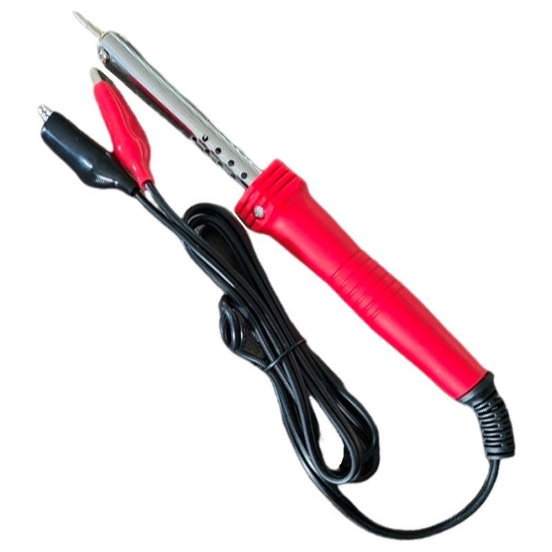 

12V 30W Electric Soldering Iron with Alligator Clip, Cigarette Lighter Adapter, Quick Heat, and Plastic Handle for Artists