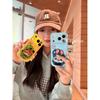 Fun Ins Cartoon Embroidery Fox Rabbit Tag for Apple 17promax Phone Case Iphone16pro