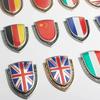 Autocollant de Voiture Métallique 3D Italie France Allemagne Angleterre Amérique Drapeau Emblème Badge Décalcomanies