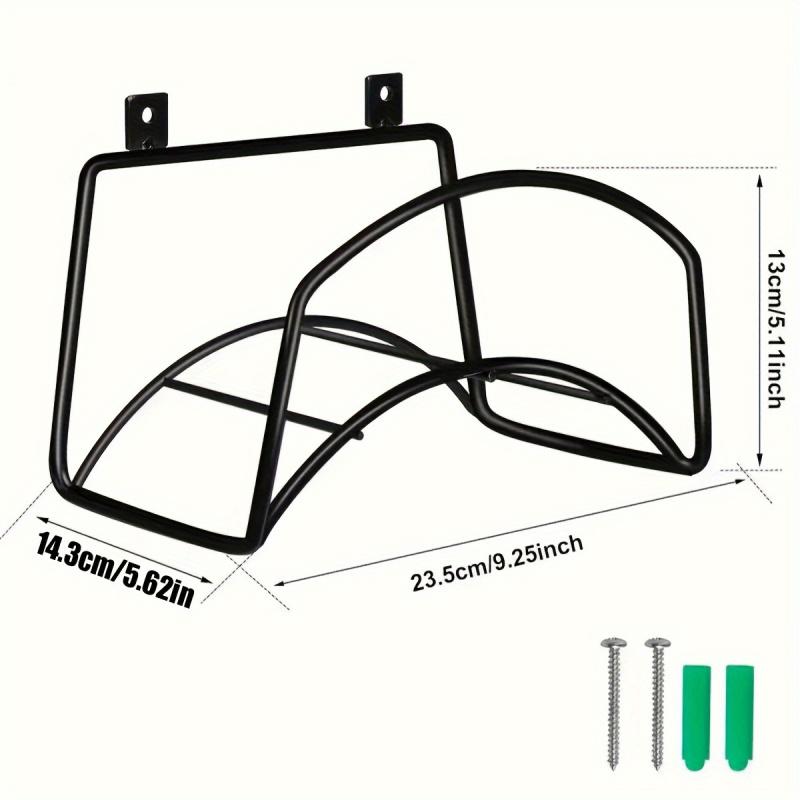 Wall-Mounted Iron Hose Rack - Detachable Outdoor Garden/Yard Storage for Water Pipe & Hose Organizer